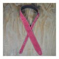 Colonial Leather Double Suede Guitar Strap - Burgundy