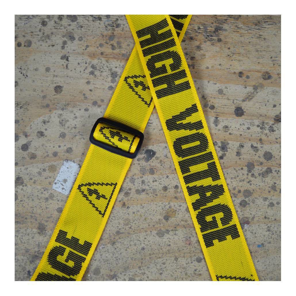 Colonial Leather High Voltage Printed Webbing Guitar Strap