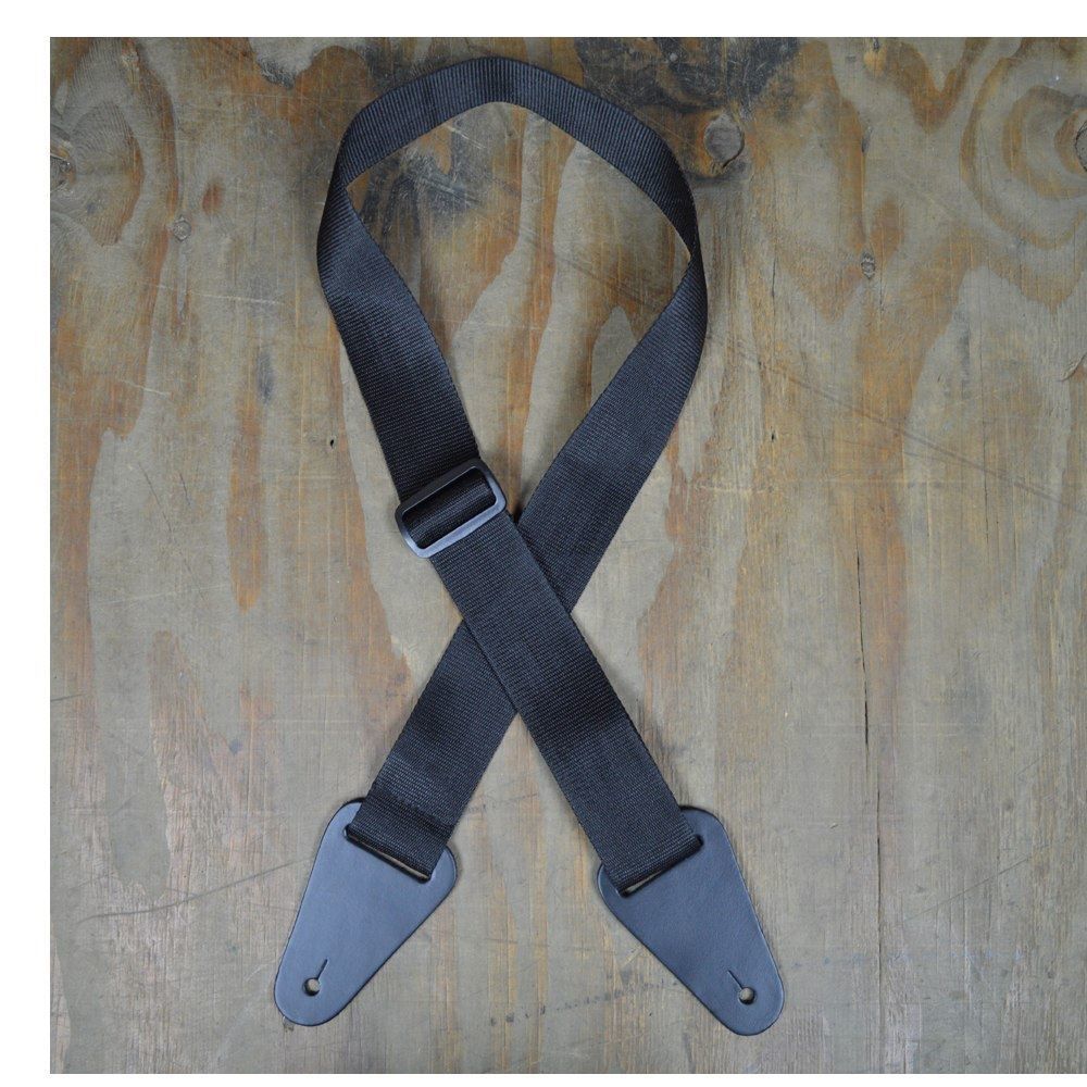 Colonial Leather Nylon Webbing With Heavy Duty Loops - Black