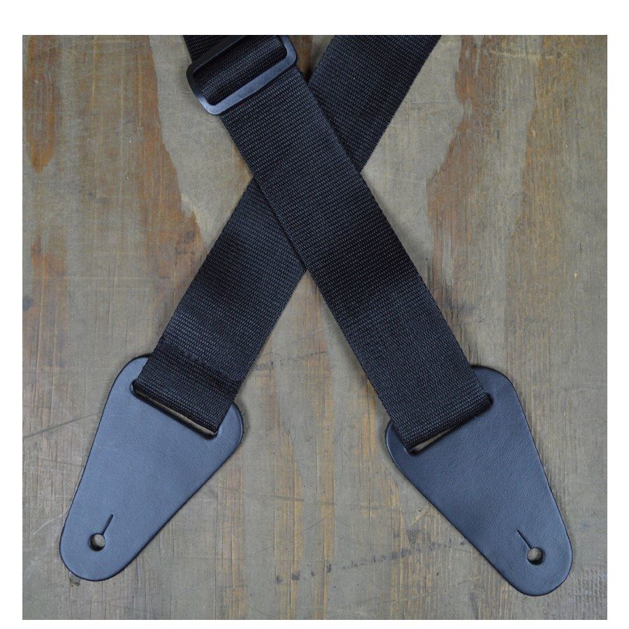 Colonial Leather Nylon Webbing With Heavy Duty Loops - Black