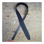 Colonial Leather 2.5 inch Sueded Soft Leather Guitar Strap - Black