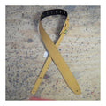 Colonial Leather 2.5 inch Sueded Soft Leather Guitar Strap - Tan