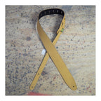 Colonial Leather 2.5 inch Sueded Soft Leather Guitar Strap - Tan