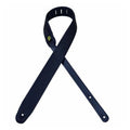 Colonial Leather 2.0 inch Padded Upholstery Guitar Strap - Black and Black