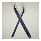 Colonial Leather 2 inch Upholstery Backed & Padded Guitar Strap - Black/White