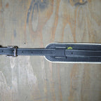 Colonial Leather Vintage Style Padded & Upholstery Backed Guitar Strap - Black & White