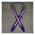 Colonial Leather Purple 50mm Striped Webbing Guitar Strap