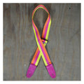 Colonial Leather Rainbow 50mm Striped Webbing Guitar Strap