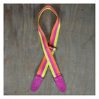 Colonial Leather Rainbow 50mm Striped Webbing Guitar Strap