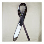 Colonial Leather 2.5 inch Cowskin Upholstered and Padded Guitar Strap - Brown