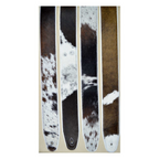 Colonial Leather 2.5inch Cowskin Upholstered & Padded Guitar Strap - White