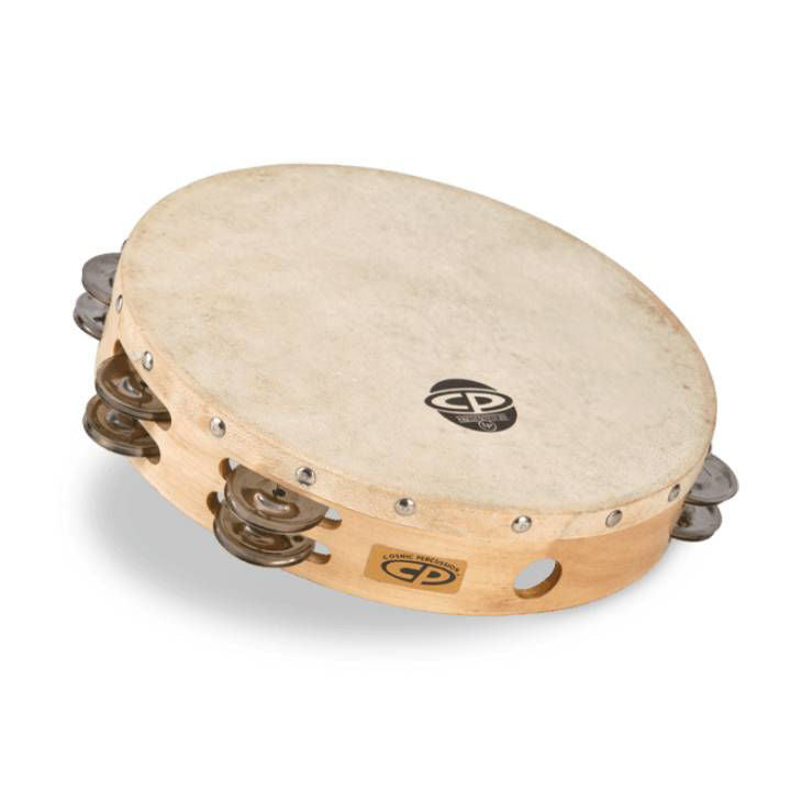 LP CP380 10in Tambourine with Head (Double Row)