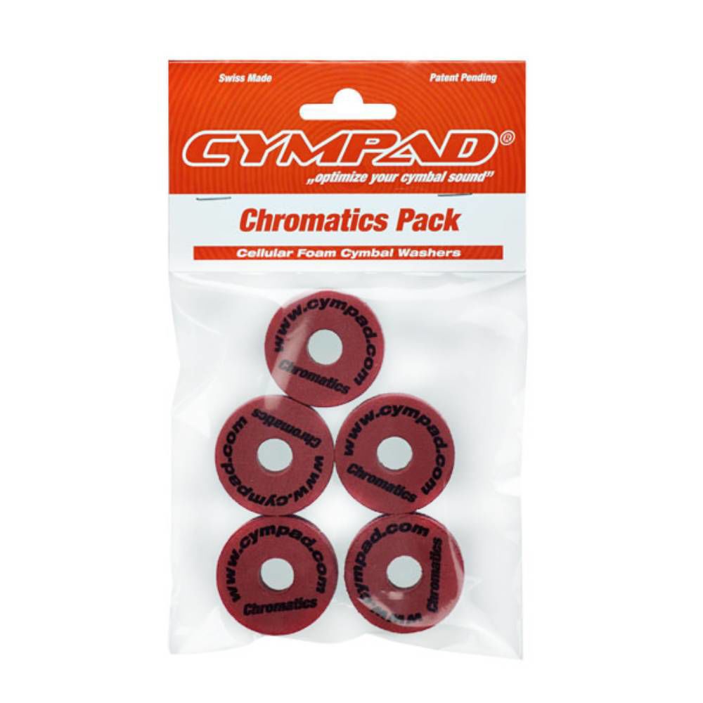 Cympad Chromatics Set  √ò 40-15mm Cymbal Pad Crimson (5 Pieces)