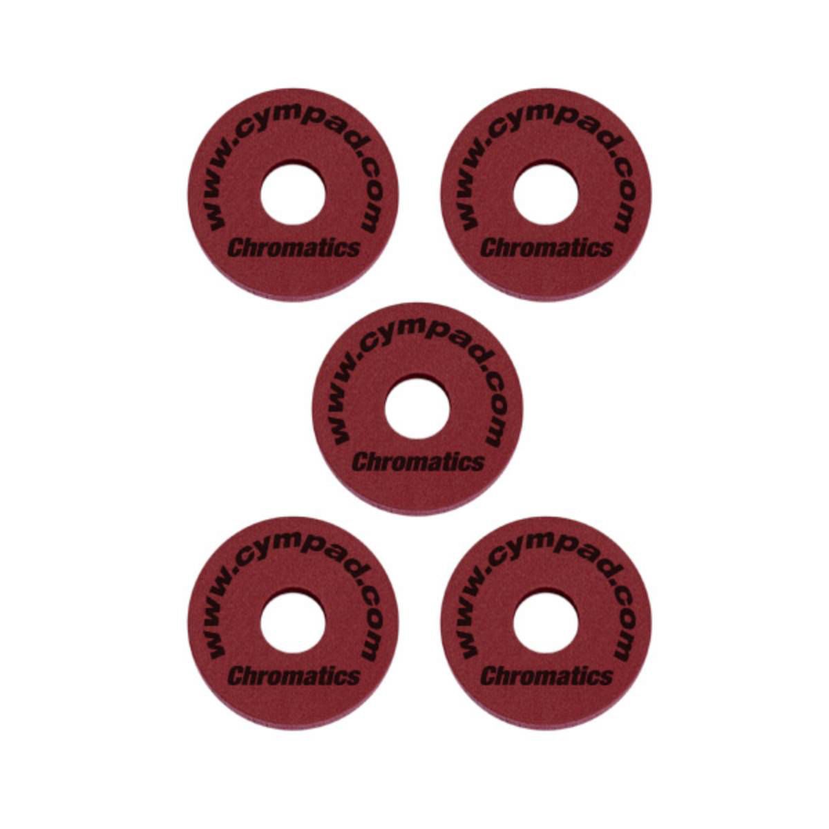 Cympad Chromatics Set  √ò 40-15mm Cymbal Pad Crimson (5 Pieces)