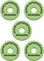 Cympad Chromatics Set  √ò 40-15mm Cymbal Pad Green (5 Pieces)