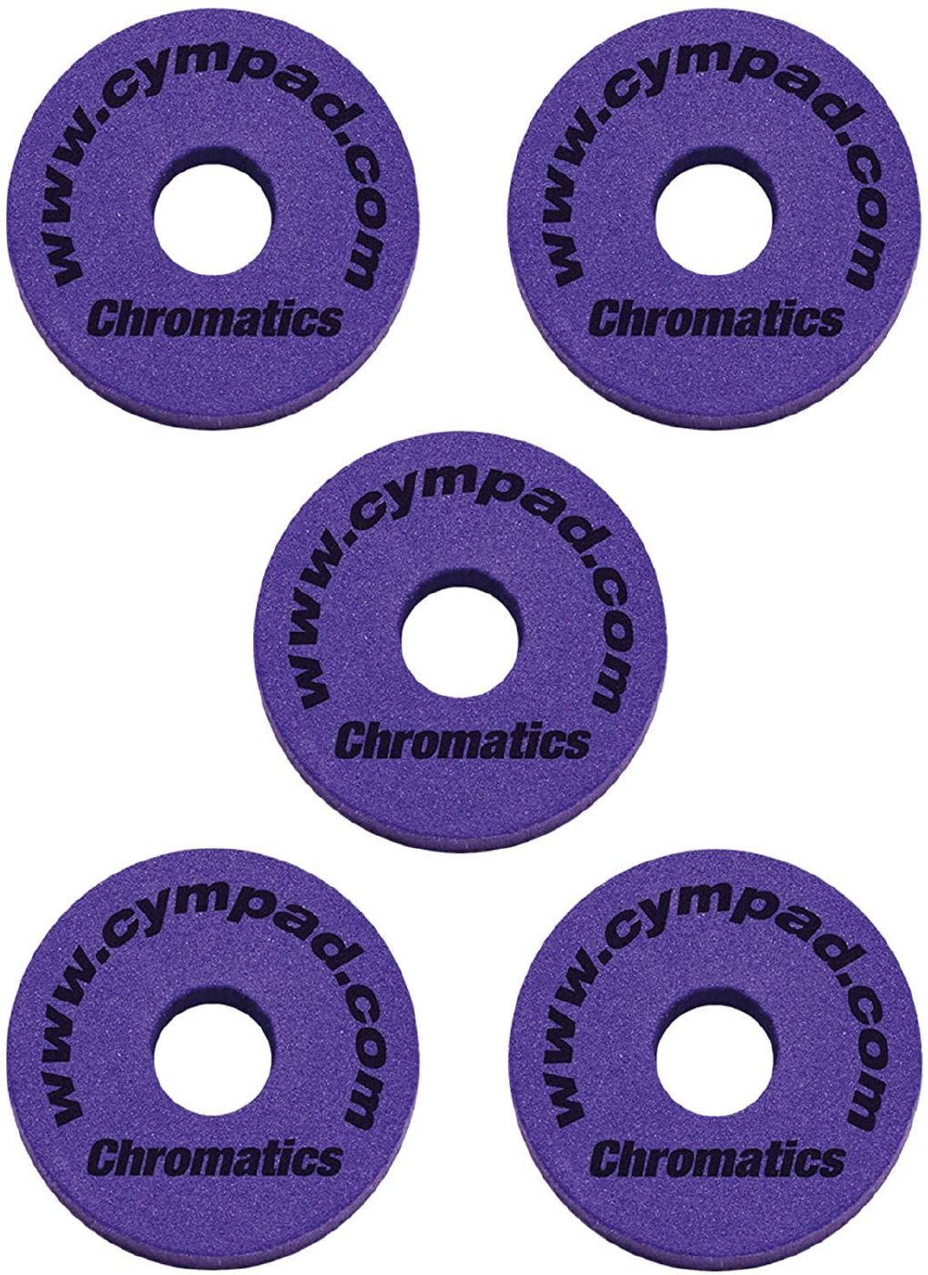 Cympad Chromatics Set  √ò 40-15mm Cymbal Pad Purple (5 Pieces)