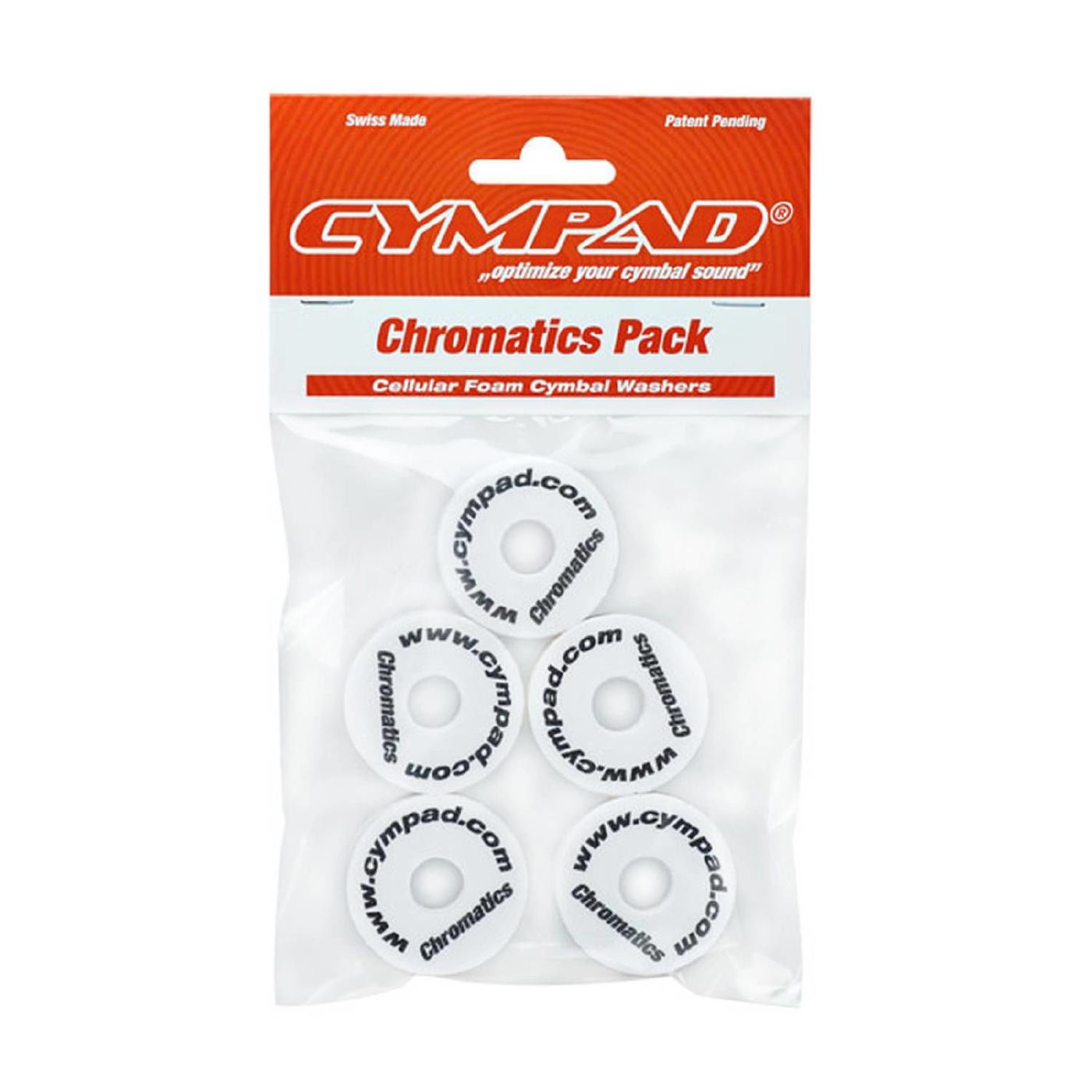 Cympad Chromatics Set  √ò 40-15mm Cymbal Pad White (5 Pieces)