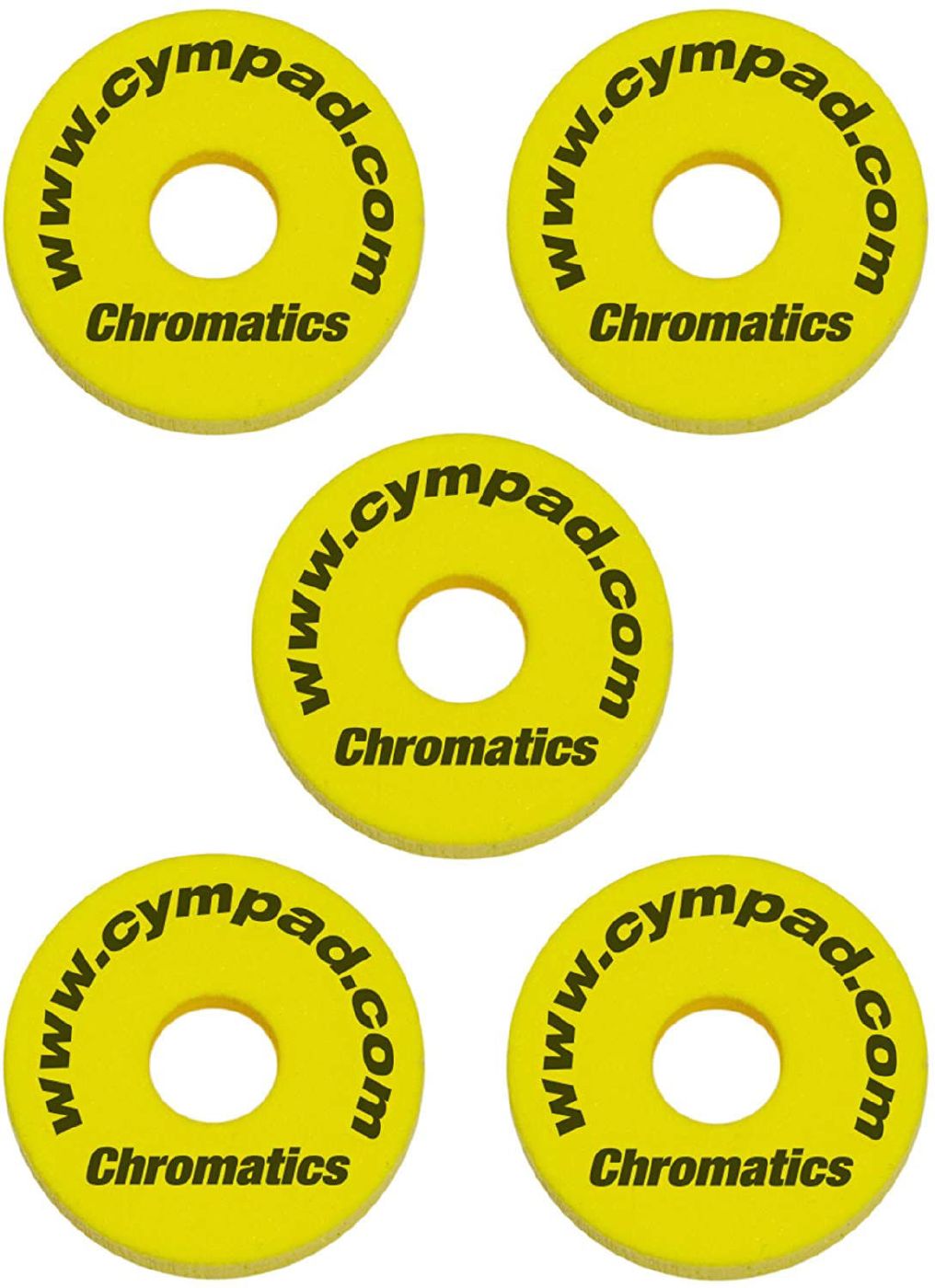 Cympad Chromatics Set  √ò 40-15mm Cymbal Pad Yellow (5 Pieces)