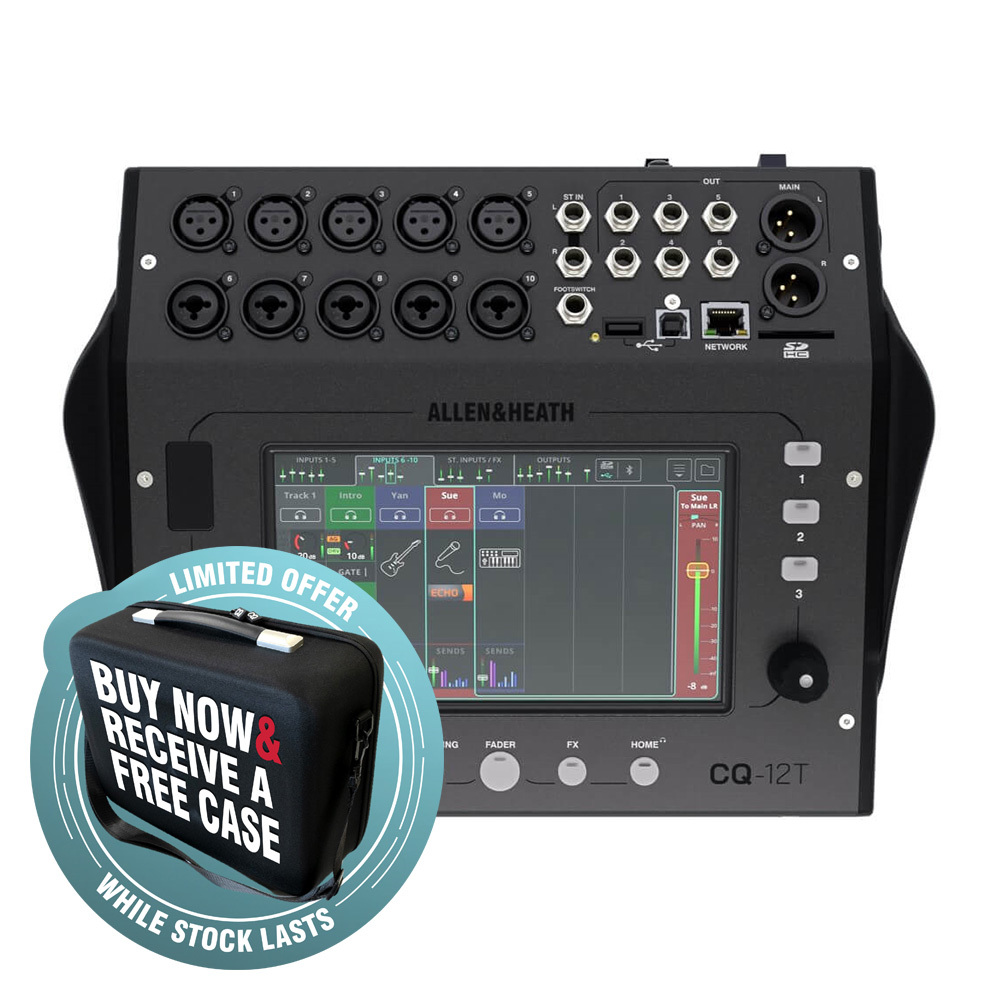 Allen & Heath CQ-12T Ultra-Compact 96kHz 12-Channel Digital Mixer
