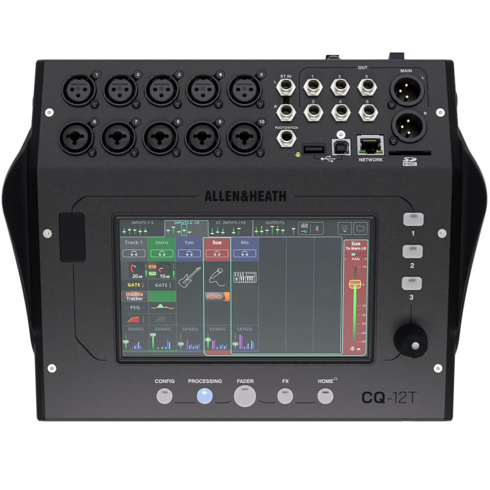 Allen & Heath CQ-12T Ultra-Compact 96kHz 12-Channel Digital Mixer