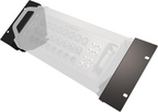 Allen & Heath CQ20B rack mount ears kit, PA accessories, includes mounting brackets for CQ20B mixer, black metal construction.