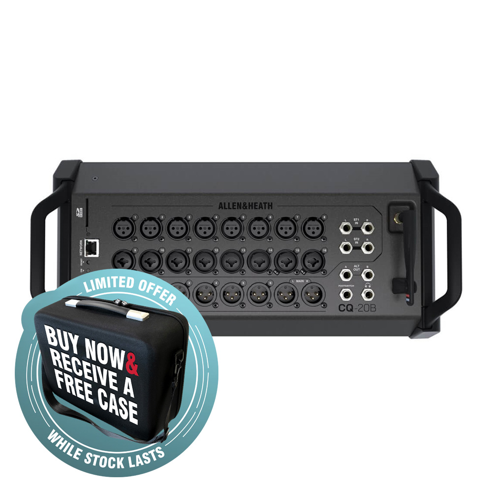 Allen & Heath CQ-20B Ultra-Compact 96kHz 20-Channel Digital Mixer