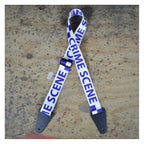 Colonial Leather Crime Scene Printed Webbing Guitar Strap