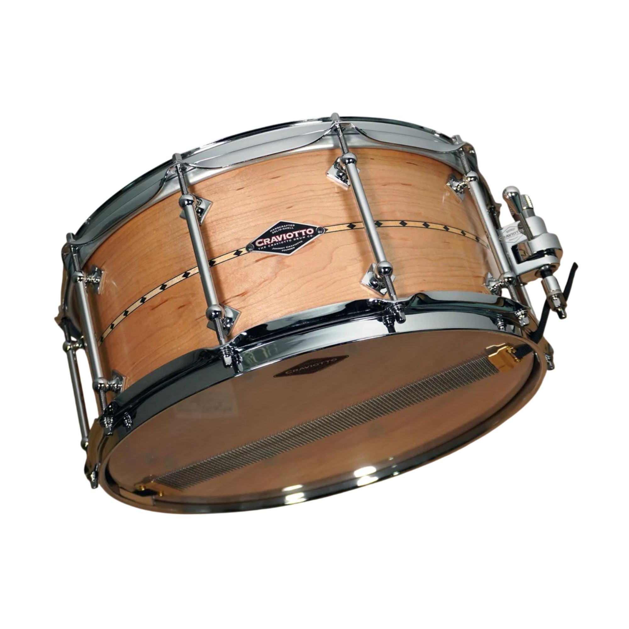 Craviotto Custom Shop Snare 14 x 6.5 Maple w/Inlay & 45' Edges
