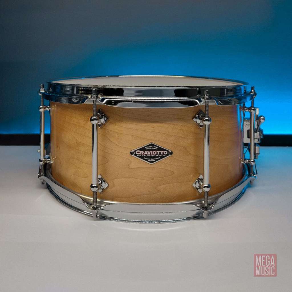 Craviotto Custom Shop Snare Drum 14 x 6.5 inch Maple 8-Lug with 30¬∞ Edges