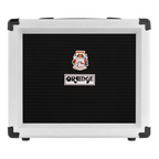 Orange Crush 20RT Signature Orianthi guitar combo amplifier in white, featuring control knobs and speaker grille.