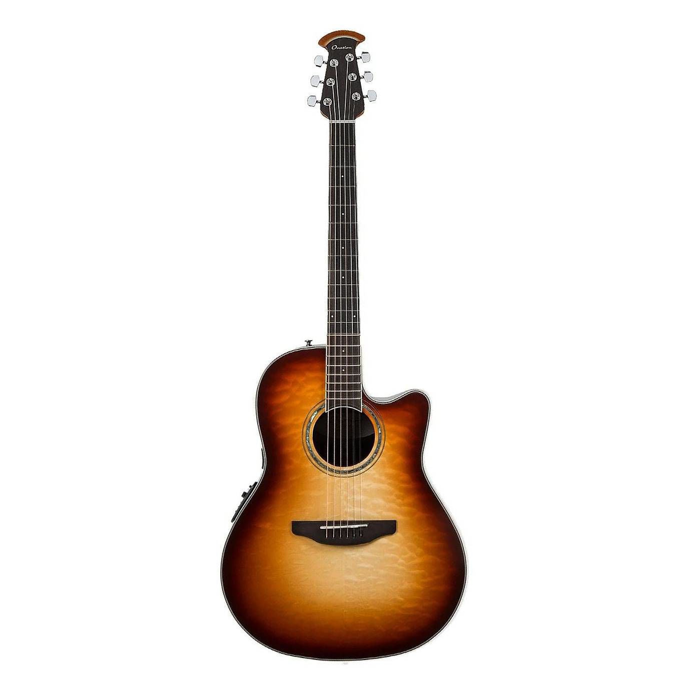 Ovation Celebrity Standard Mid Depth Acoustic Electric Guitar in Cognac Burst Natural Gloss
