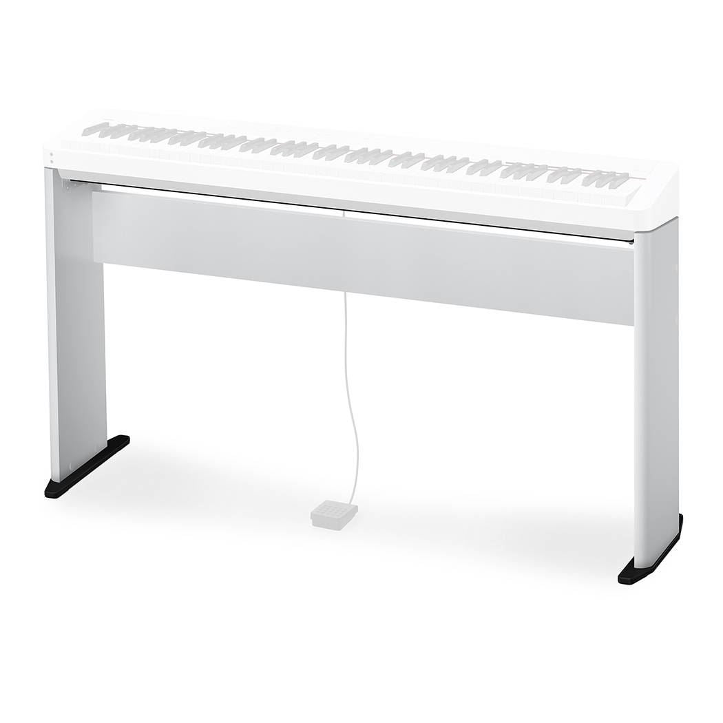 Casio CS68PWE Wooden Digital Piano Stand, White (Suitable for PXS1000WE/3000WE)