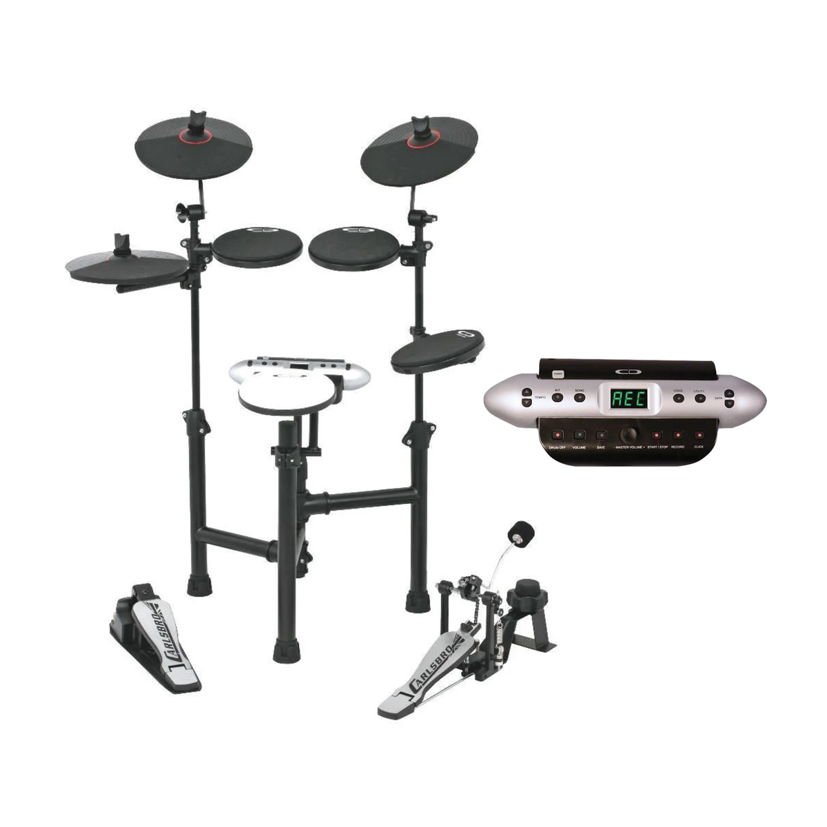 Buy Carlsbro CSD130 Electronic Drum Kit (5 Piece Black) Online 