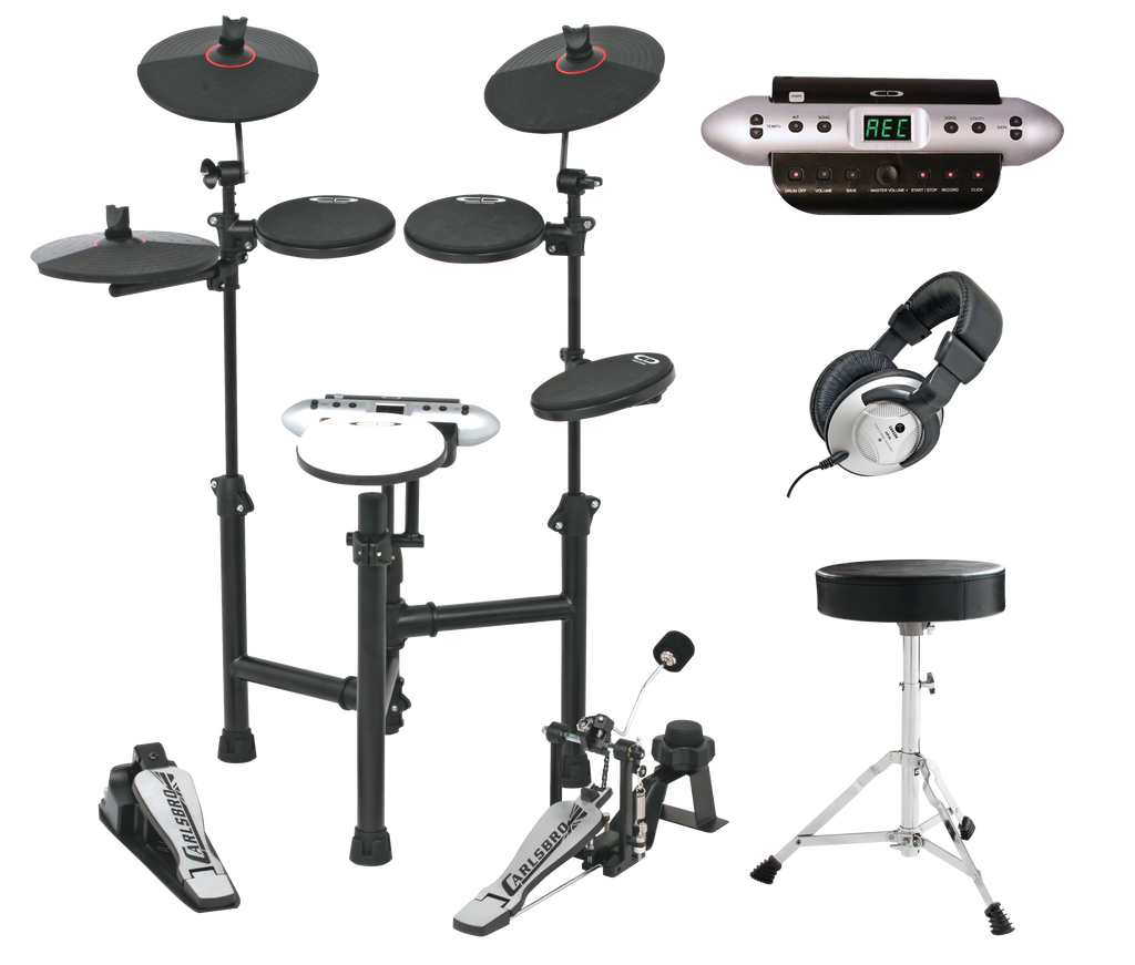 Carlsbro CSD130 Electronic Drum Kit (5 Piece Black)