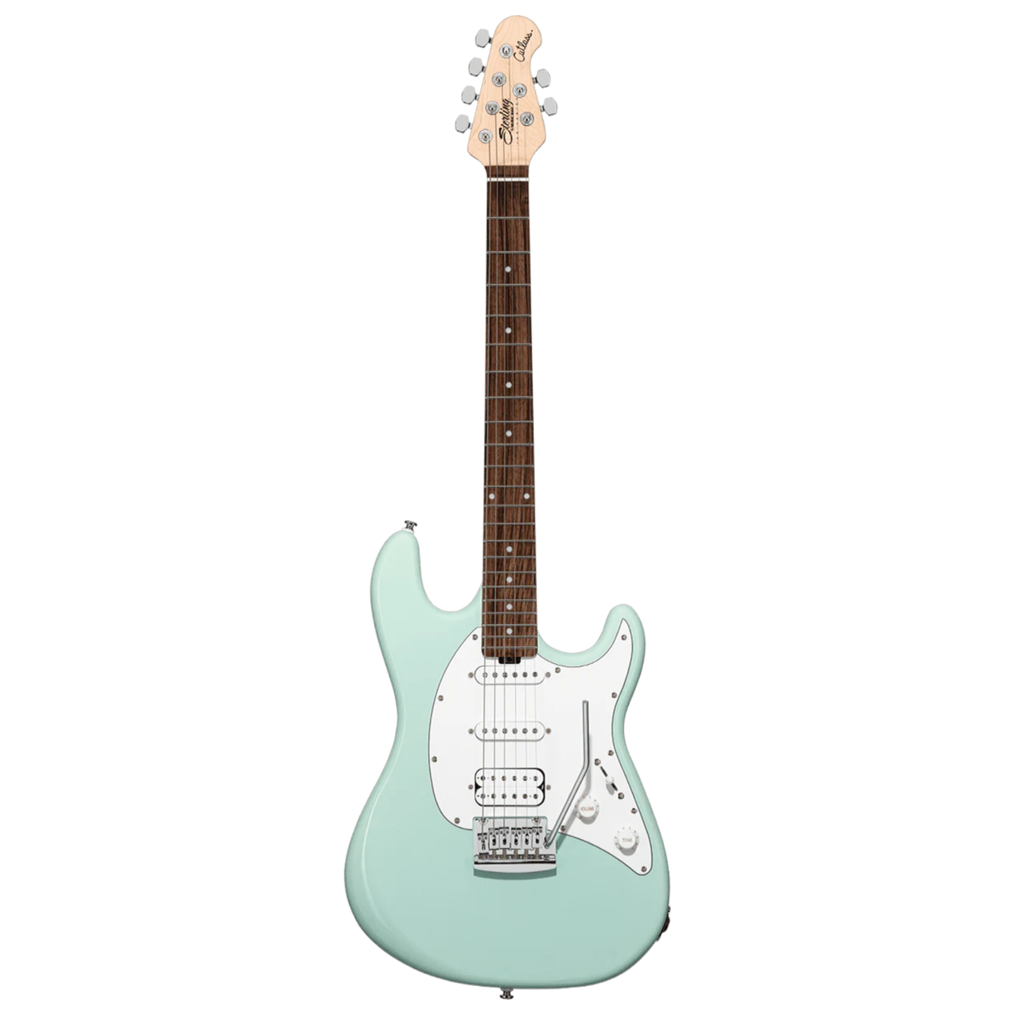 Sterling by Music Man Cutlass CT30 HSS Rosewood FB Electric Guitar - Mint Green