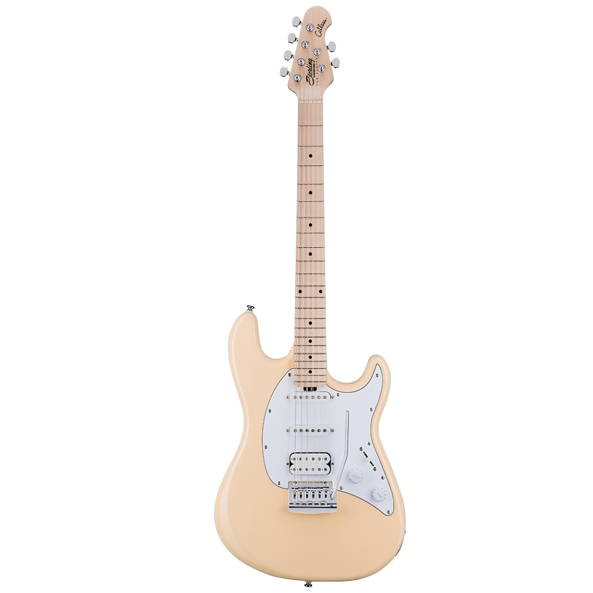 Sterling by Music Man Cutlass CT30 HSS Maple FB Electric Guitar - Vintage Cream