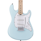 Sterling by Music Man Cutlass CT30 SSS Maple FB Electric Guitar - Daphne Blue
