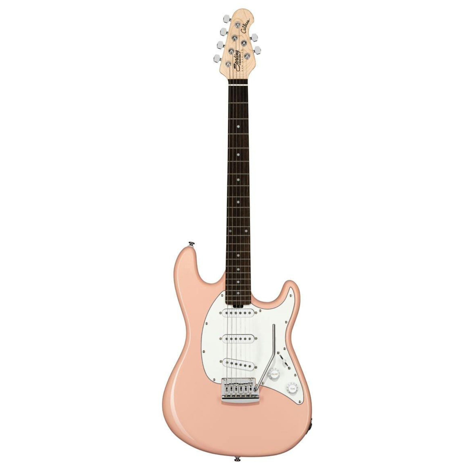 Sterling by Music Man Cutlass CT30 SSS Rosewood FB Electric Guitar - Pueblo Pink