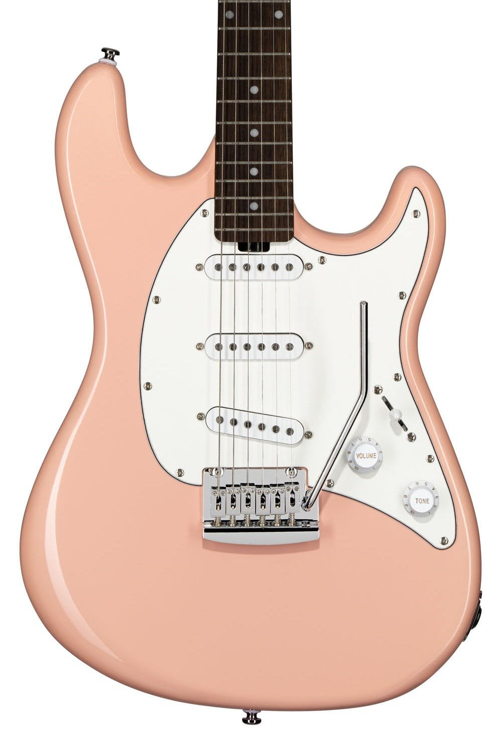 Sterling by Music Man Cutlass CT30 SSS Rosewood FB Electric Guitar - Pueblo Pink