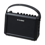 Roland Cube Street Mini guitar amplifier with dual speaker drivers and compact design for portable sound.