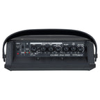Roland Cube Street Mini guitar amplifier with portable design, featuring control knobs and input jacks, ideal for street and practice use.