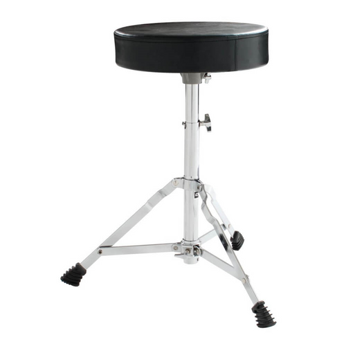 DXP DA1235 single-braced drum throne with padded seat and chrome height adjustment mechanism for comfortable drumming.