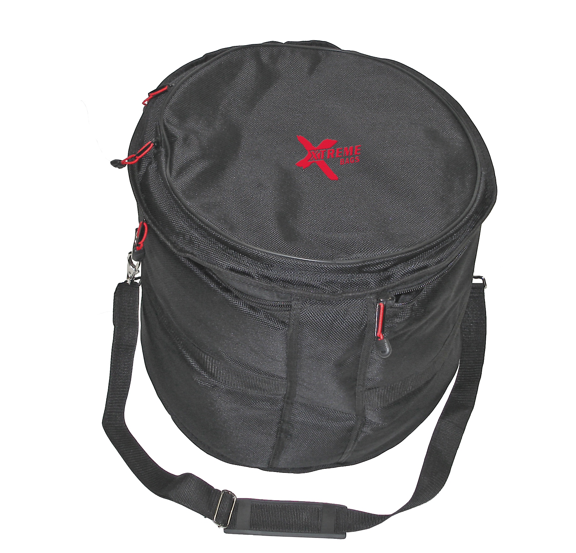 Xtreme DA544 14-inch x 10-12-inch drum tom bag with padded handles and durable fabric for secure transport of drum equipment.