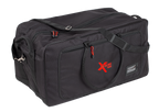 Xtreme 28 Drum Hardware Bag for drum gear, durable black case with handles and zippers for easy transport and storage.
