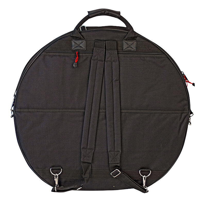Xtreme DA574 24 cymbal bag showing padded exterior and carrying straps for drum cymbal storage and transport.