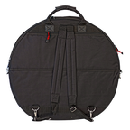 Xtreme DA574 24 cymbal bag showing padded exterior and carrying straps for drum cymbal storage and transport.