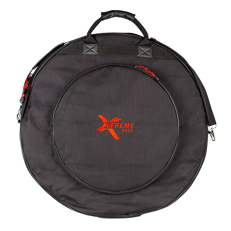 Xtreme DA574 24 cymbal bag with padded compartments and sturdy handles for secure drum cymbal storage and transport.