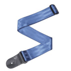 Blue Planet Waves 50mm Seatbelt guitar strap from D'Addario, showing the durable nylon strap with leather ends.