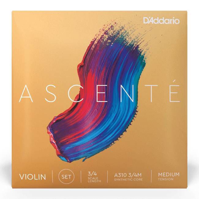 D'Addario A310 Ascente Violin String Set - 3/4 Medium