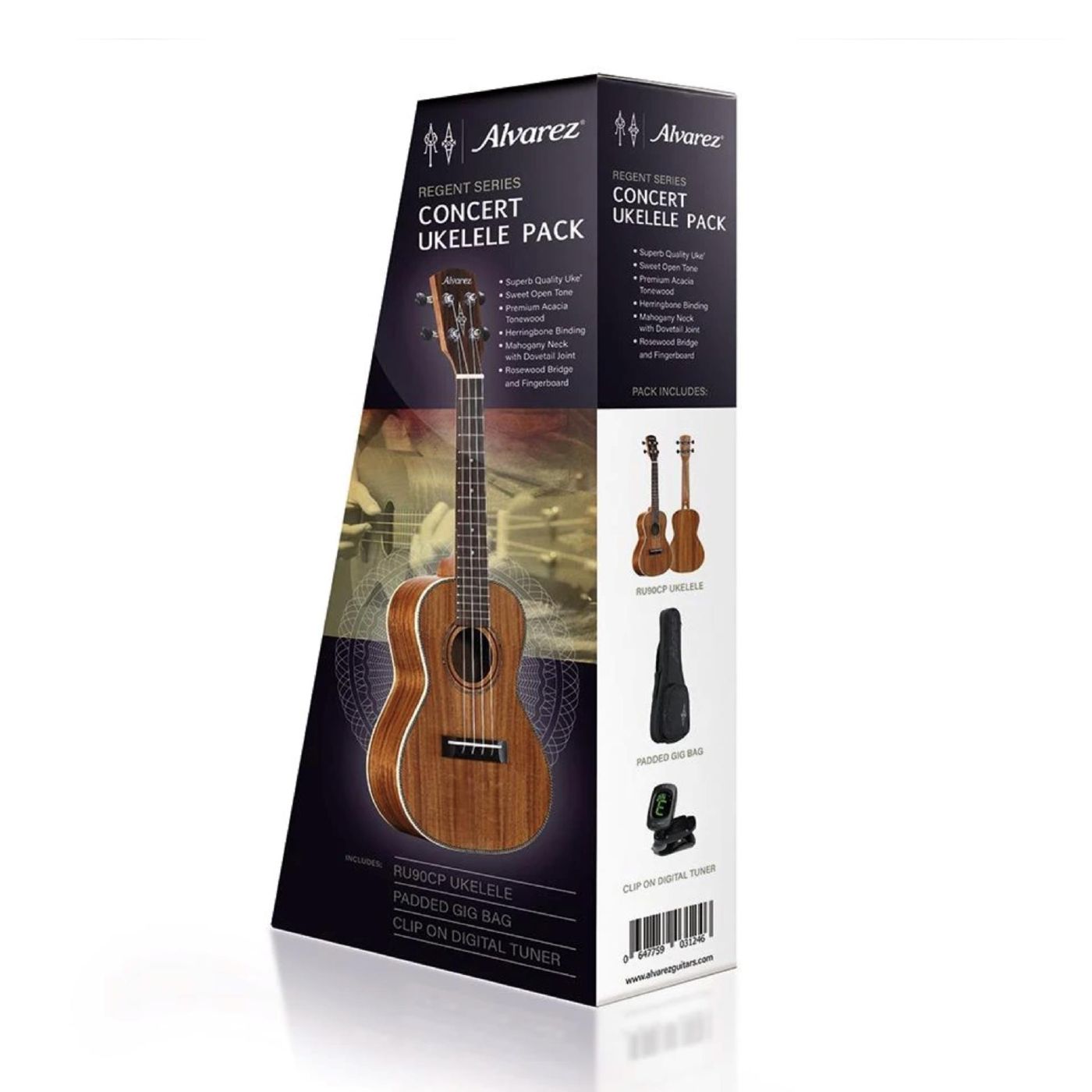 Alvarez Regent RU90 Acacia Concert Ukulele Pack